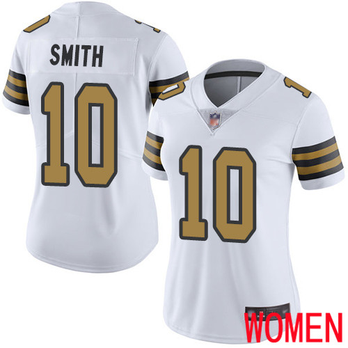 New Orleans Saints Limited White Women Tre Quan Smith Jersey NFL Football #10 Rush Vapor Untouchable Jersey